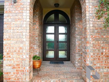 Glass contemporary door