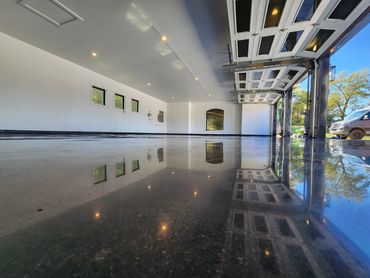 Polished concrete Garage for columbia missouri