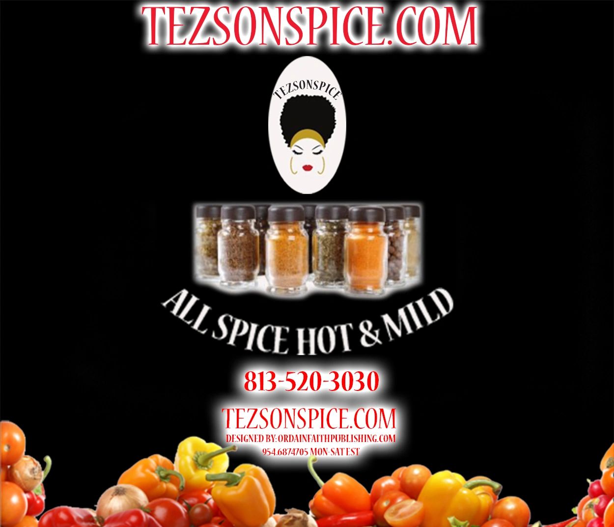 TEZSON SPICE- HOME MADE HIGH QUALITY INGREDIENTS. MILD & HOT  40 SPICES ! SIZZLE YOUR FOOD ! ORDER  