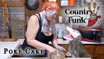 Poke Cake episode of Country Funk title card