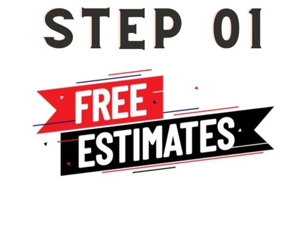 Step 01: Free estimates banner.