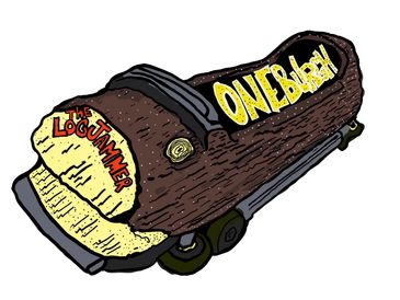 This is a digital drawing of The Log Jammer. It's a great drawing that would look good in any room.