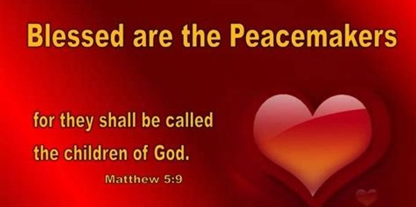 We need to swallow our pride to find the peace we so desperately need. Be a peacemaker.