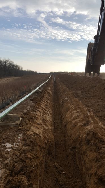 ditch for gas line