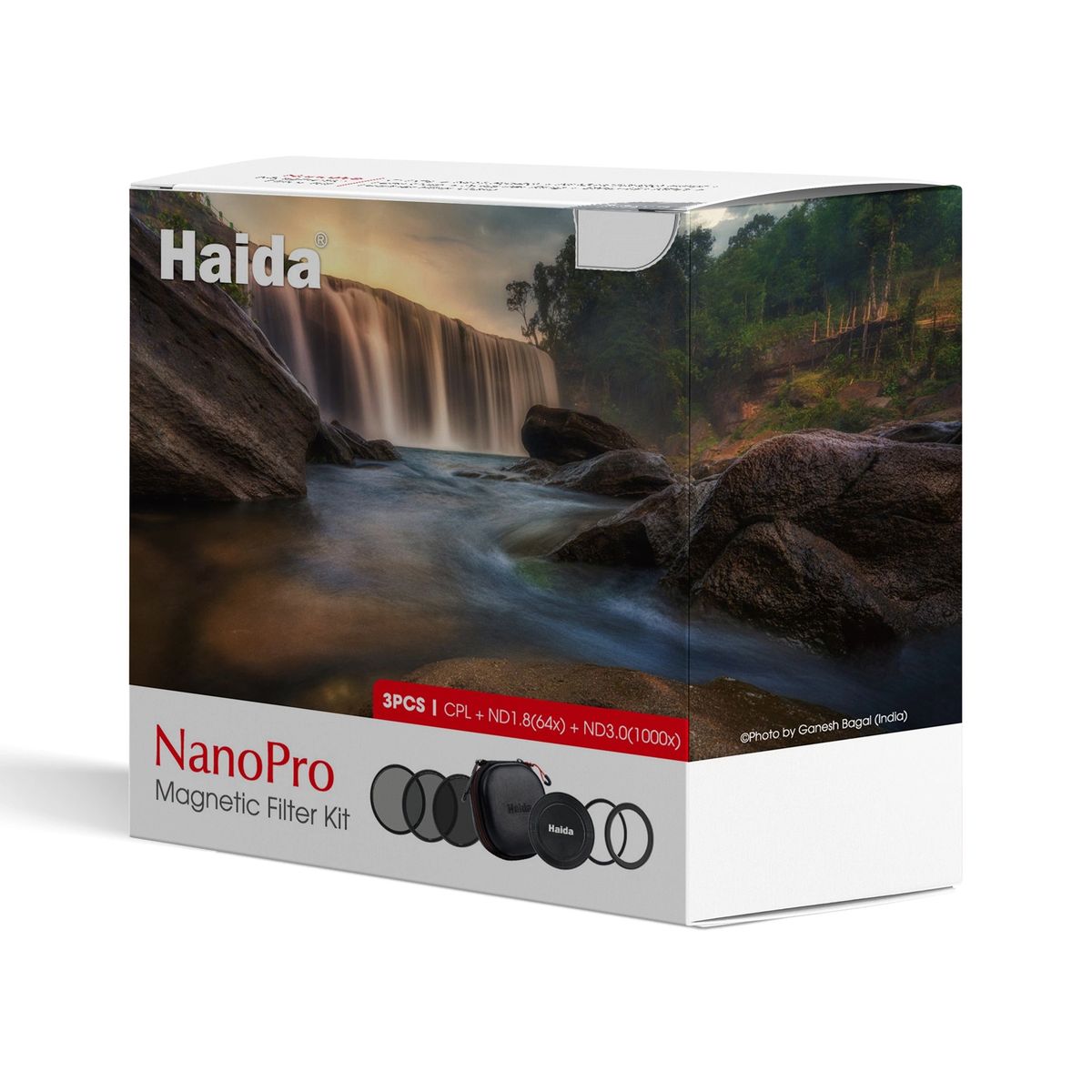 Haida NanoPro Magnetic Filter Kit (CPL+ND1.8+ND3.0) with Step-up Adapter