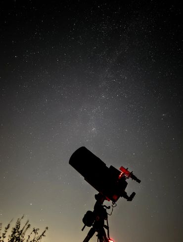Milky way and celestron telescope in Stratford-Upon-Avon