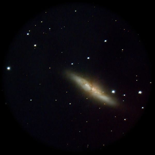 Cigar Galaxy - Messier 82 as seen through the Pegasus smart eye