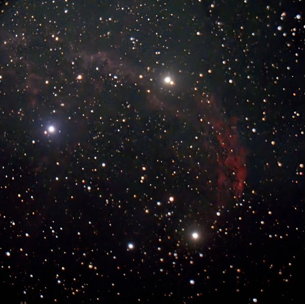 Crescent Nebula as seen through a Pegasus Smart Eye