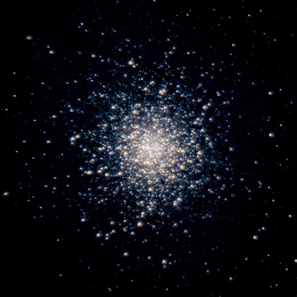 Great Hercules Cluster - Messier 13 as seen through our telescope