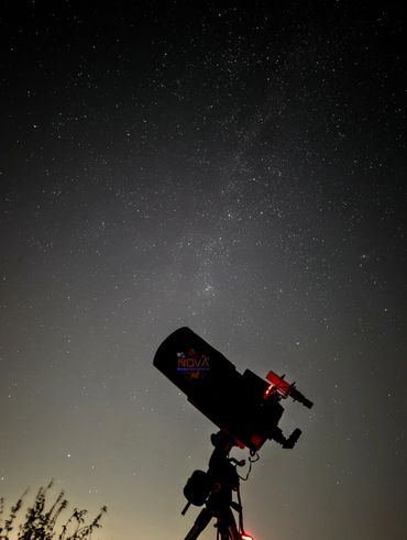Milky way and celestron telescope in Stratford-Upon-Avon