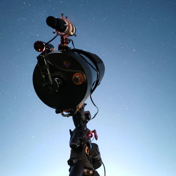 NOVA's mobile observatory under the night sky in Warwickshire