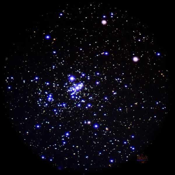 Part of the Perseus double cluster, Caldwell 14 or NGC 884 as seen in a Pegasus smart eyepiece
