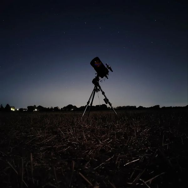 NOVA's mobile observatory under the night sky in Warwickshire