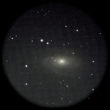 Bode's galaxy - Messier 81 as seen through a telescope