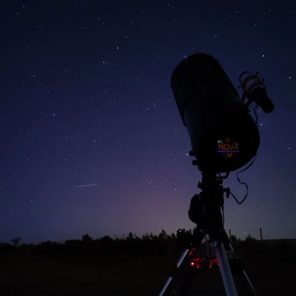 NOVA's mobile observatory under the night sky in Wales