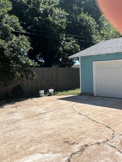 A house after our soft washing service in Texas City, Texas.