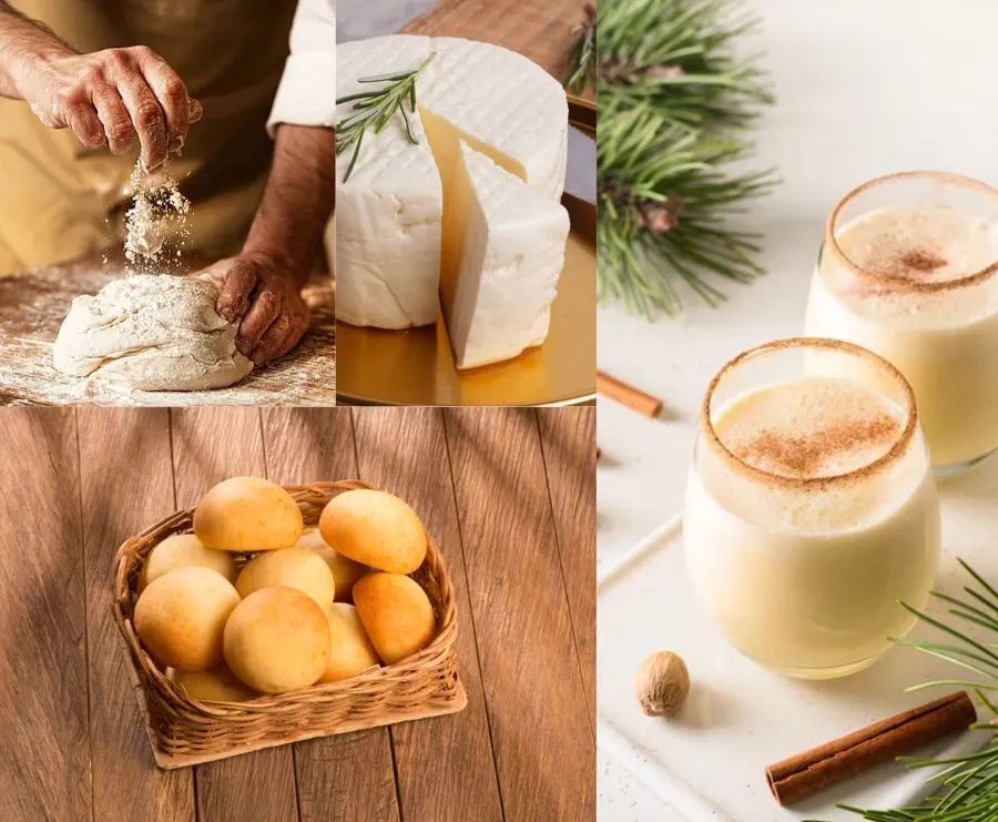 Insumos comercializados por Quesera Santafé.
Queso fresco, refresco tipo avena, harina, almidón
