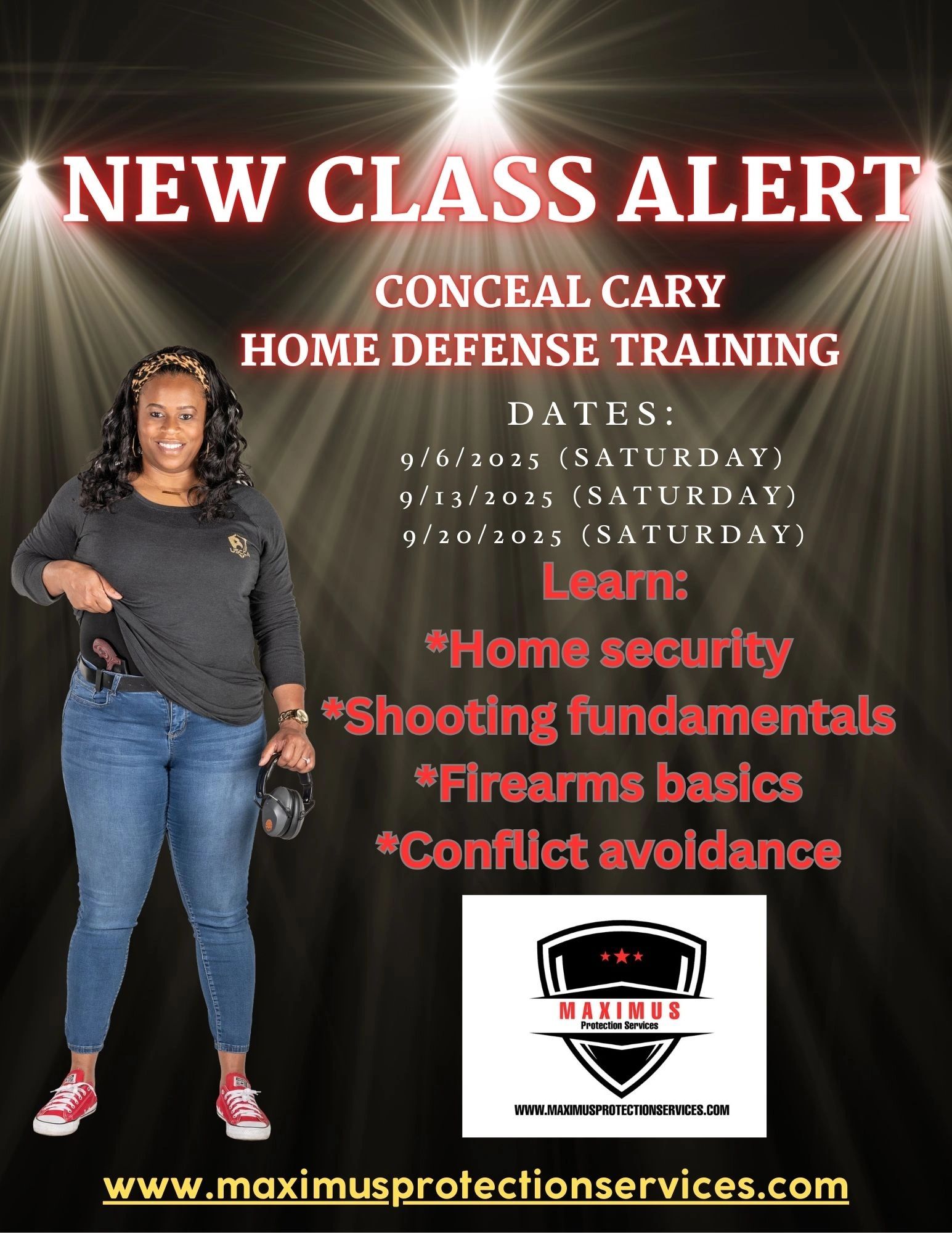 September Classes now open. 