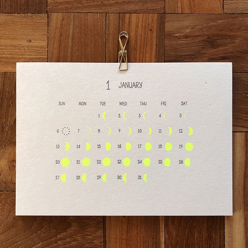 19年 月カレンダー