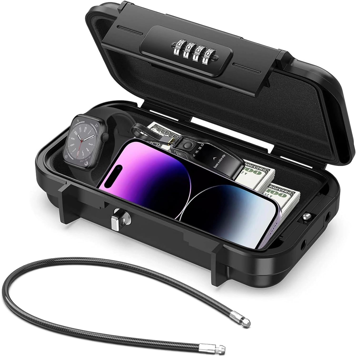 Mini Safe Support Travel Portable Mini Safe