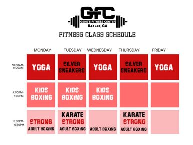 gfc baxley class schedule