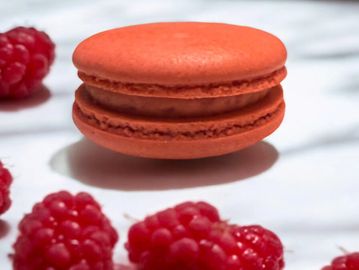 raspberry macaroons, macarons, freshly made, delivered to your door. randazzos pastries
