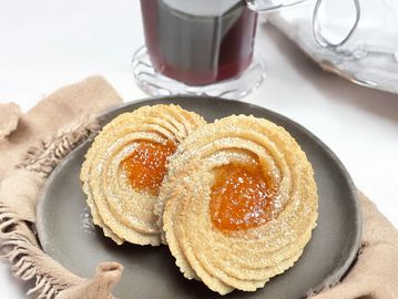 Almond and Apricot biscuits, Italian fresh baked daily, randazzos pastries shop, almond paste