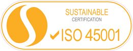ISO 45001 occupational health and safety certification badge