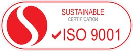ISO 9001:2015 quality management system certification badge