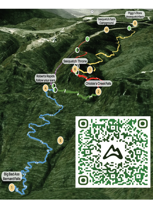  All trails Map Sasquatch Farm RV PARK, South Pittsburg, Tennessee