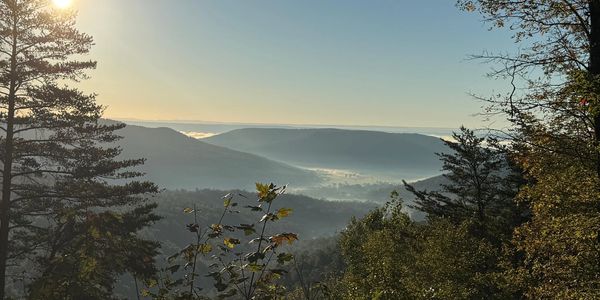 Bluff view from Sasquatch Farm Rv park and Cabins