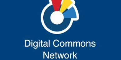 Logo of Digital Commons Network with colorful segments on a blue background.