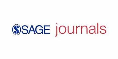 SAGE Journals logo with blue and red text on white background.
