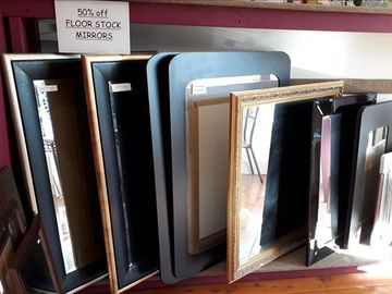 Assorted mirrors. Framed In Mudgee.