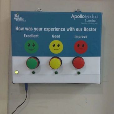 Mpulse customer feedback device given for Apollo medical center hyderabad