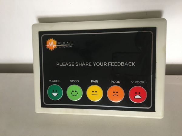 MPulse basic customer feedback machine