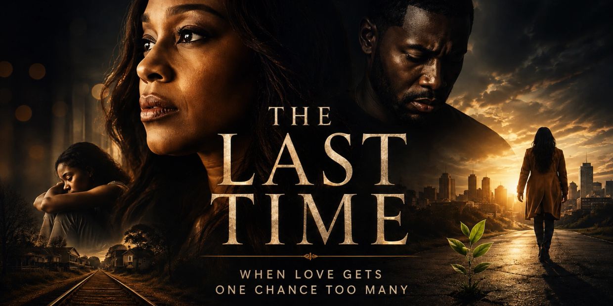 Dramatic poster of 'The Last Time' emphasizing love and second chances.