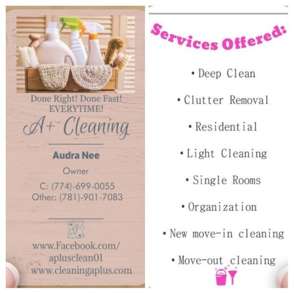 Business card with contact info and services we offer 😊