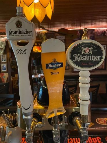 Draft Beer Handles - Krombacher, Tucher, Kostritzer