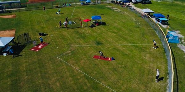 Suncoast Wiffle tournament aerial view in Bradenton, Florida. 