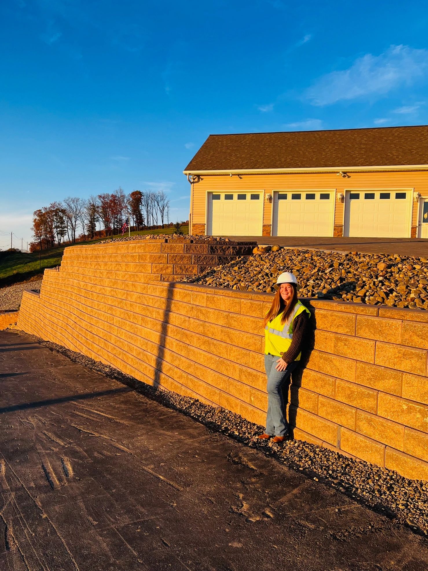 1000 SF Retaining Wall - Seneca Stormwater Solutions Replaced a previous critical wall failure.