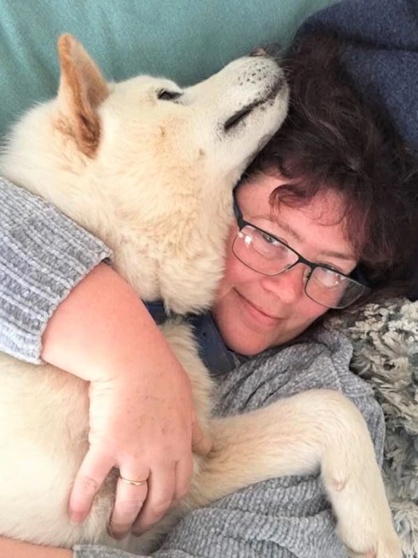 Anne-Marie Lorenzo and her dog Ted