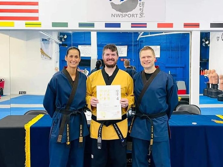 Master Coonan is in the Yellow Dobok
