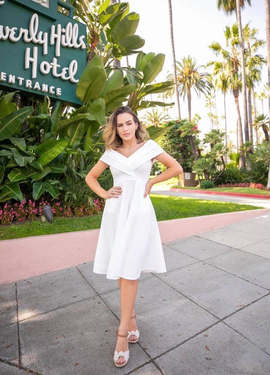 Vestidos Cortos Vestidos Blancos Julio Vestido Blanco Corto Mid