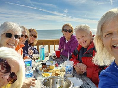 Home group at the beach