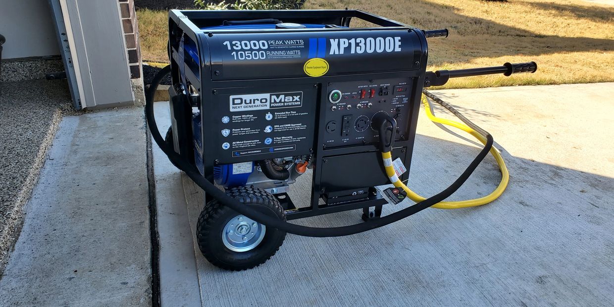 Portable generator hookup installation in Montgomery County, Texas