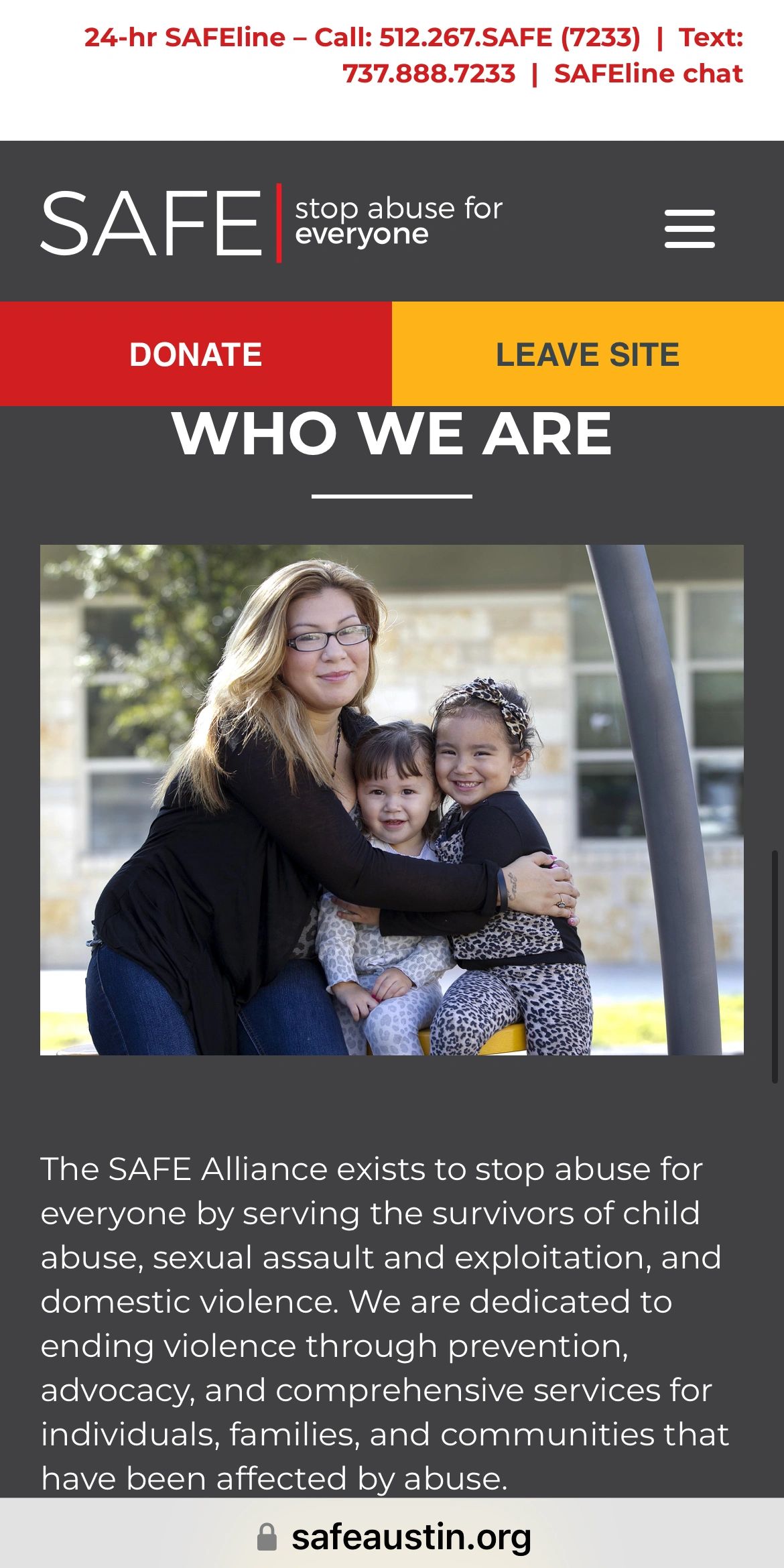 Learn About The SAFE Alliance