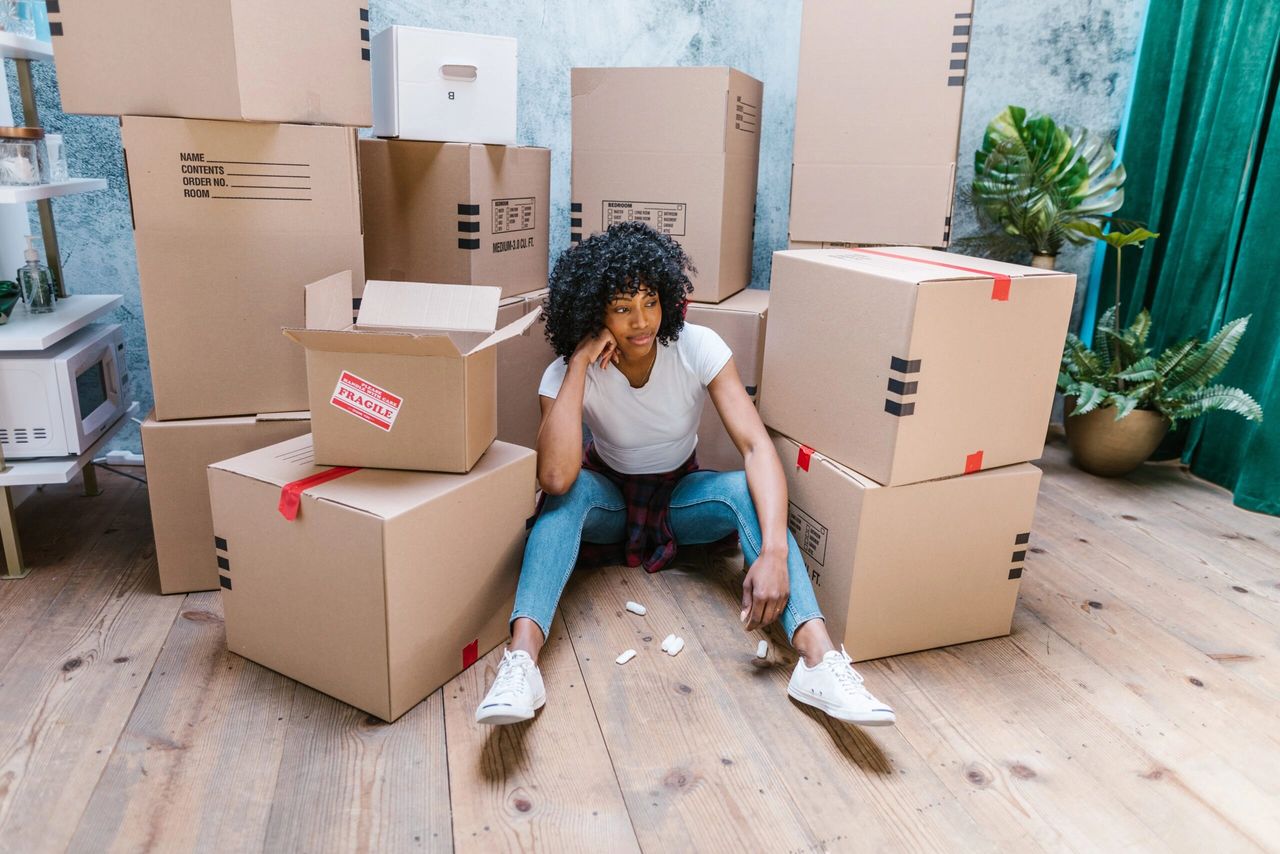 Women frustrated about Junk Removal