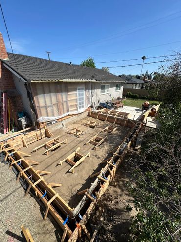 getting foundation ready for a new ADU in BREA