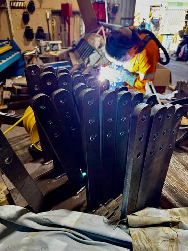 a welder welding metal
